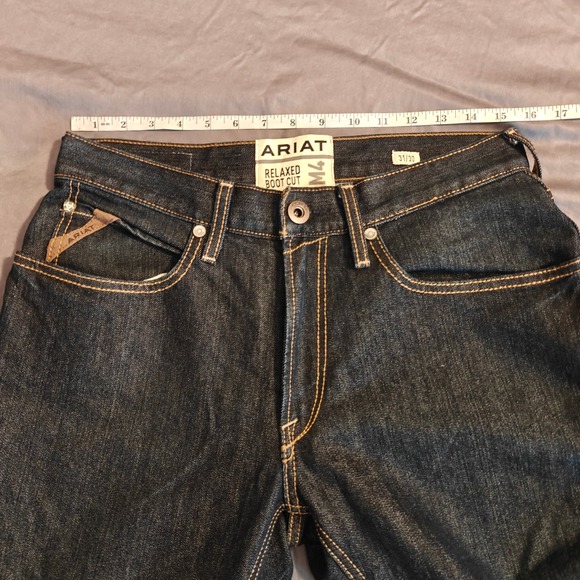 Ariat Mens M4 Relaxed Boot Cut Dark Wash Denim Jeans Size 31x30 - Picture 15 of 16